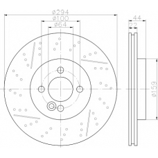 MDC2235 MINTEX Тормозной диск