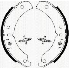 8100 10020 TRISCAN Комплект тормозных колодок