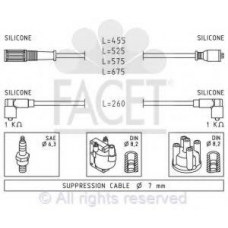4.8692 FACET Комплект проводов зажигания