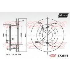 873546.6980 MAXTECH Тормозной диск