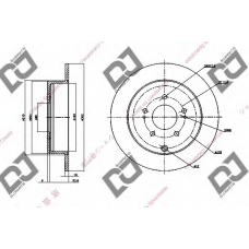 BD1386 DJ PARTS Тормозной диск