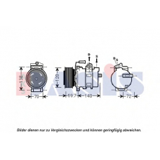 851898N AKS DASIS Компрессор, кондиционер