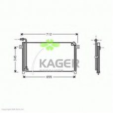 94-6319 KAGER Конденсатор, кондиционер