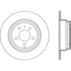 BDA1616.10 OPEN PARTS Тормозной диск