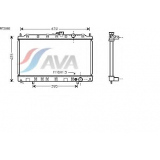 MT2080 AVA Радиатор, охлаждение двигателя