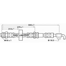 FBH7083 FIRST LINE Тормозной шланг