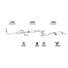 930395S TESH Exhaust system