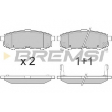 BP3233 BREMSI Комплект тормозных колодок, дисковый тормоз