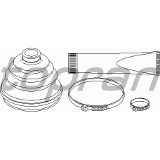 202 424 TOPRAN Комплект пылника, приводной вал