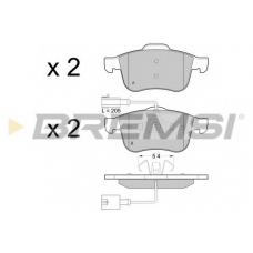 BP3443 BREMSI Комплект тормозных колодок, дисковый тормоз