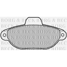 BBP1852 BORG & BECK Комплект тормозных колодок, дисковый тормоз