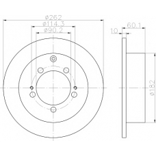 8DD 355 118-661 HELLA PAGID Тормозной диск