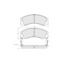 PF1503 PROCODIS FRANCE Комплект тормозных колодок, дисковый тормоз