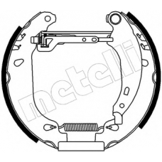51-0092 METELLI Комплект тормозных колодок