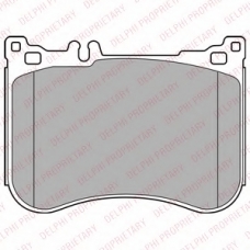 LP2445 DELPHI Комплект тормозных колодок, дисковый тормоз