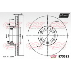 875313.6060 MAXTECH Тормозной диск