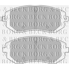 BBP1905 BORG & BECK Комплект тормозных колодок, дисковый тормоз