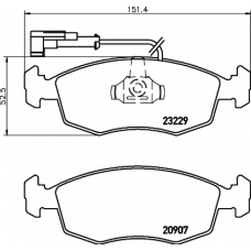 8DB 355 009-151 HELLA PAGID Комплект тормозных колодок, дисковый тормоз