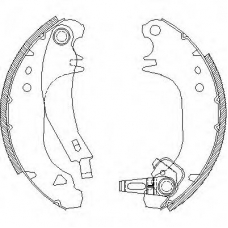 Z4075.01 WOKING Комплект тормозных колодок