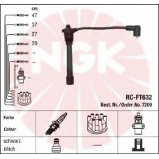 7209 NGK Комплект проводов зажигания