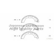 N011-26 ASHUKI Комплект тормозных колодок