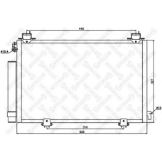 10-45597-SX STELLOX Конденсатор, кондиционер