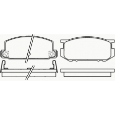 MDB1166 MINTEX Комплект тормозных колодок, дисковый тормоз