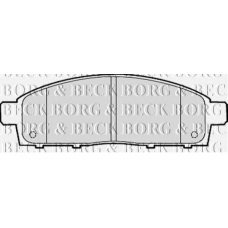 BBP2054 BORG & BECK Комплект тормозных колодок, дисковый тормоз