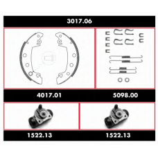 3017.06 REMSA Комплект тормозов, барабанный тормозной механизм