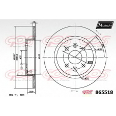 865518.6880 MAXTECH Тормозной диск