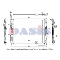 070130N AKS DASIS Радиатор, охлаждение двигателя