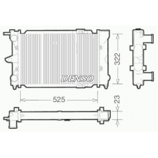 DRM32031 DENSO Радиатор, охлаждение двигателя