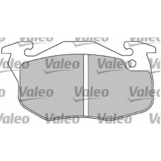 597136 VALEO Комплект тормозных колодок, дисковый тормоз