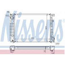 60797 NISSENS Радиатор, охлаждение двигателя