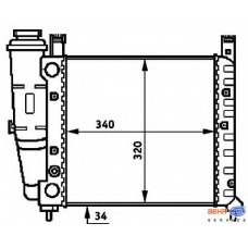 8MK 376 716-711 HELLA Радиатор, охлаждение двигателя