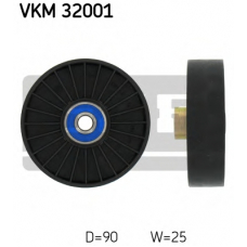 VKM 32001 SKF Паразитный / ведущий ролик, поликлиновой ремень