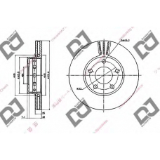 BD1930 DJ PARTS Тормозной диск