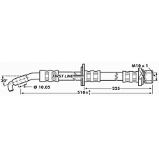 FBH7217 FIRST LINE Тормозной шланг