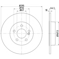 8DD 355 119-421 HELLA PAGID Тормозной диск