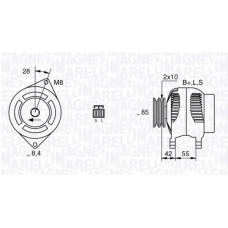 063532608010 MAGNETI MARELLI Генератор