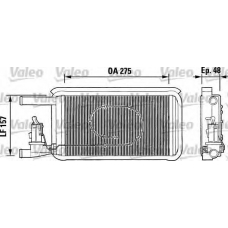 812074 VALEO Теплообменник, отопление салона