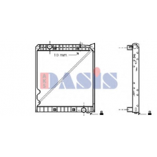 135090N AKS DASIS Радиатор, охлаждение двигателя