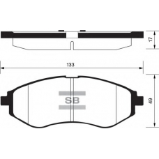 FBP1158 FI.BA Комплект тормозных колодок, дисковый тормоз