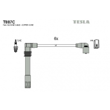 T887C TESLA Комплект проводов зажигания