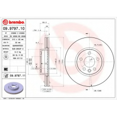 09.9797.10 BREMBO Тормозной диск