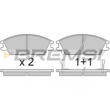 BP2293 BREMSI Комплект тормозных колодок, дисковый тормоз