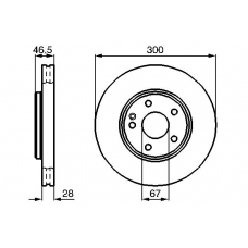 0 986 478 876 BOSCH Тормозной диск