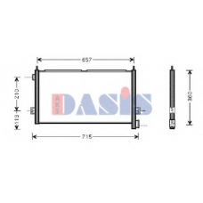 282002N AKS DASIS Конденсатор, кондиционер