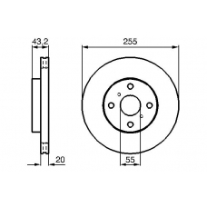 0 986 479 012 BOSCH Тормозной диск