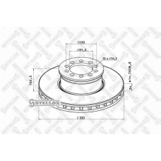 85-00726-SX STELLOX Тормозной диск